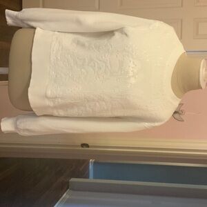 Anthropologie Ivory Knit Top